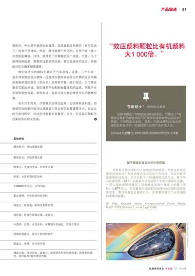 《歐洲涂料雜志中文版》（電子刊）2019第10期