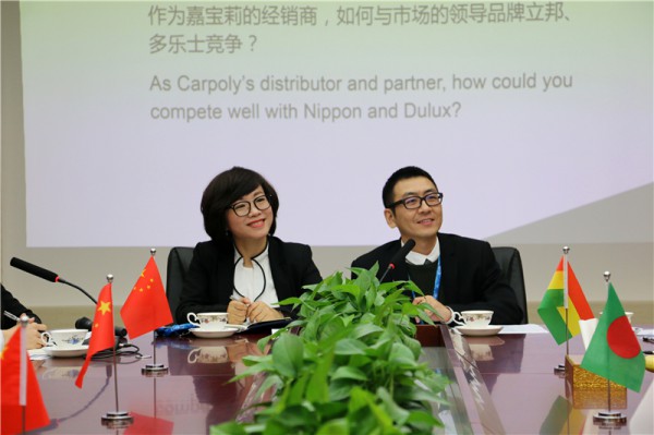 宋總及國貿部副總經理何偉的共同主持